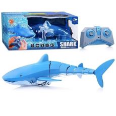 Робот Junfa toys Робот-рыба на радиоуправлении Junfa Акула синяя робот на радиоуправлении голубой